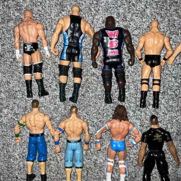 Lot Of 12 WWE/WWF Mattel & JAKKS Pacific Inc. Wrestling Action Figures. - Picture 7 of 10